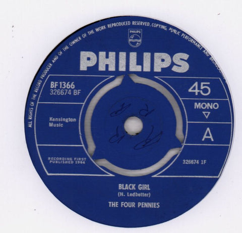 Black Girl/ You Went Away-Philips-7" Vinyl