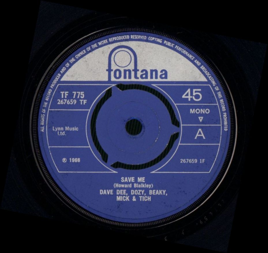 Shame/Save Me-Fontana-7" Vinyl-VG/G+