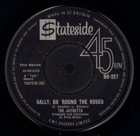 Sally, Go 'Round The Roses/ Instrumental-Stateside-7" Vinyl