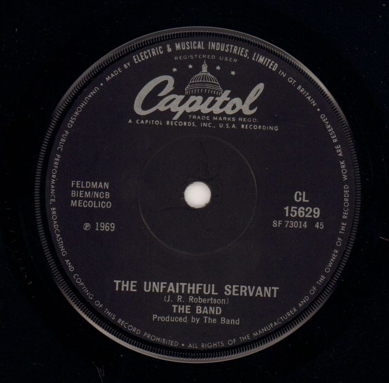 Rag Mama Rag/ The Unfaithful Servant-Capitol-7" Vinyl-VG/Ex+