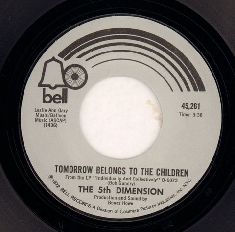If I Could Reach You/ Tomorrow Belongs To The Children-Bell Silver-7" Vinyl-VG/Ex+