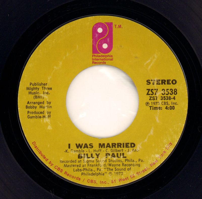 Thanks For Saving My Life/ I Was Married-Philadelphia-7" Vinyl-VG/VG