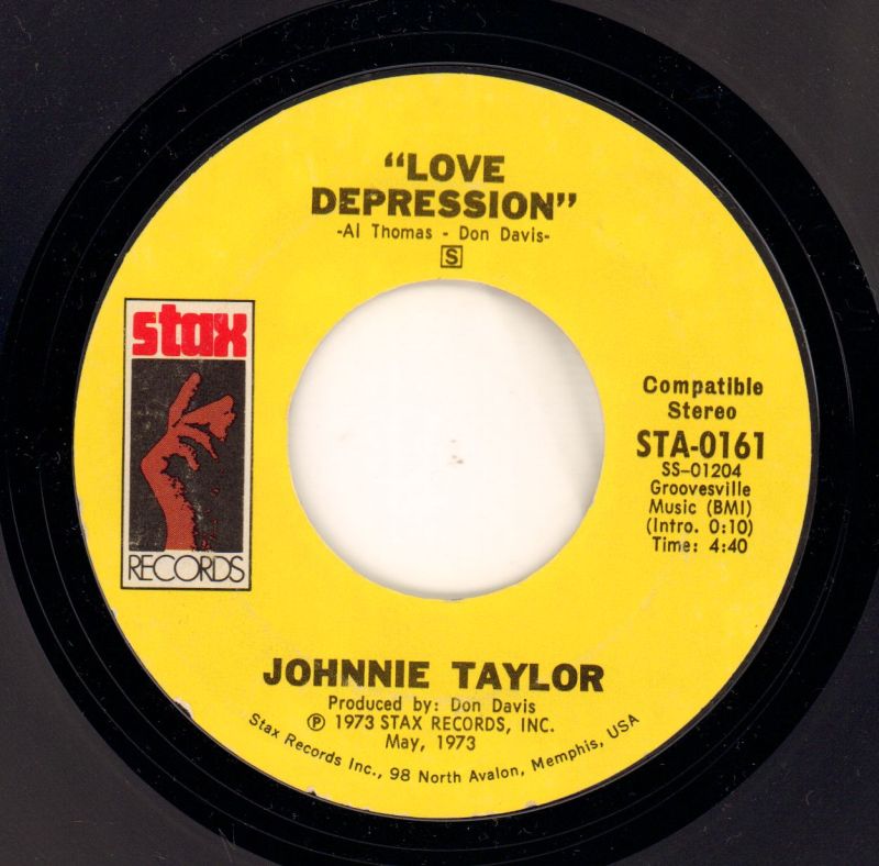I Believe You Believe In Me/ Love Depression-Stax-7" Vinyl-VG/VG+