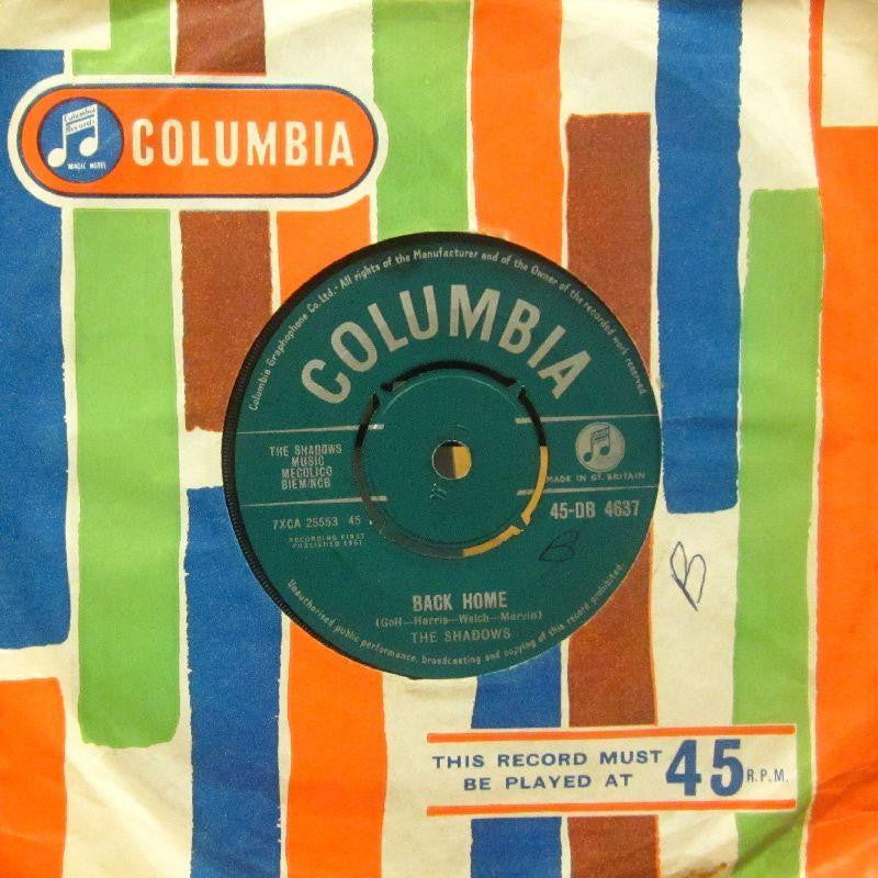 The Shadows-Back Home-Columbia-7" Vinyl
