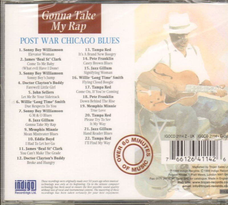 Gonna Take My Rap-Indigo-CD Album-New
