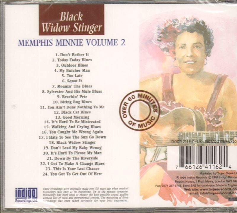 Black Widow Stinger Vol 2-Indigo-CD Album-New