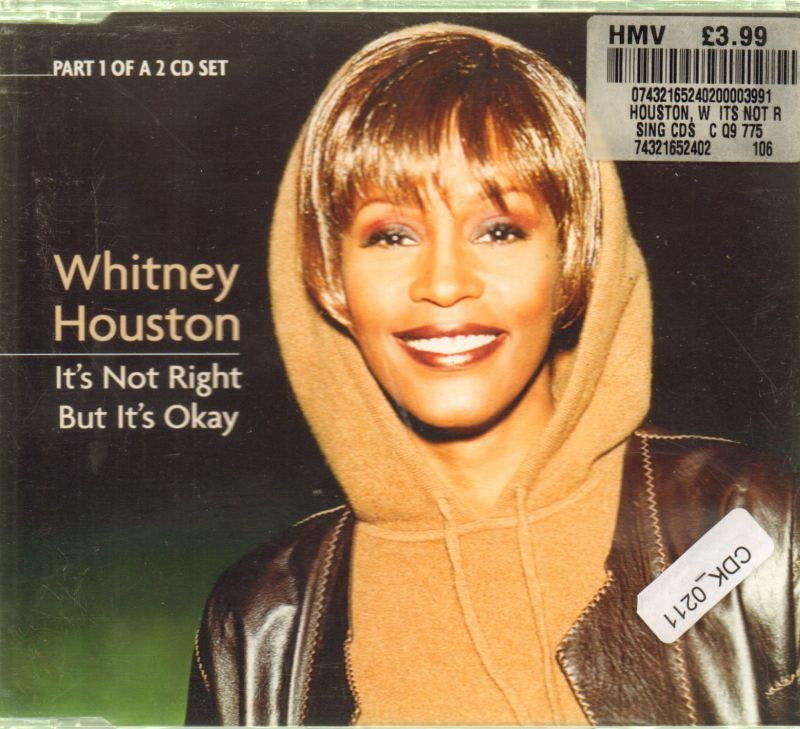 Whitney Houston-It's Not Right But It's Okay PT1-CD Single