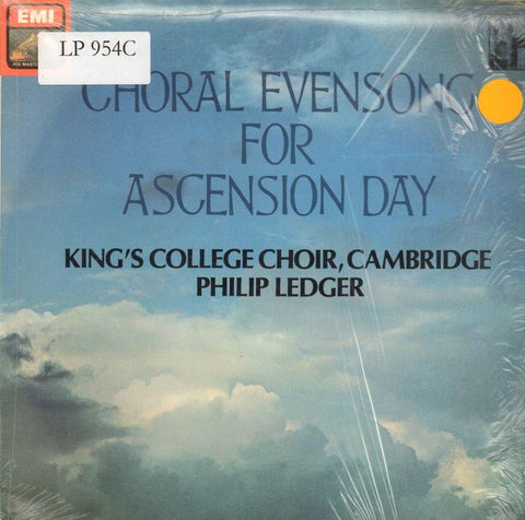 The King's College Choir, Cambridge-Choral Evensong For Ascension Day-HMV-Vinyl LP