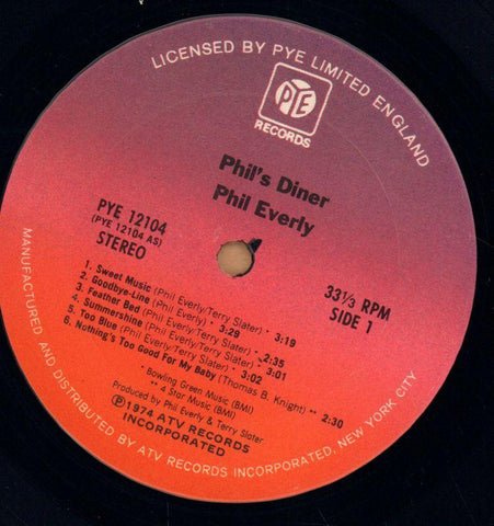 Phil's Diner-PYE-Vinyl LP-VG/Ex