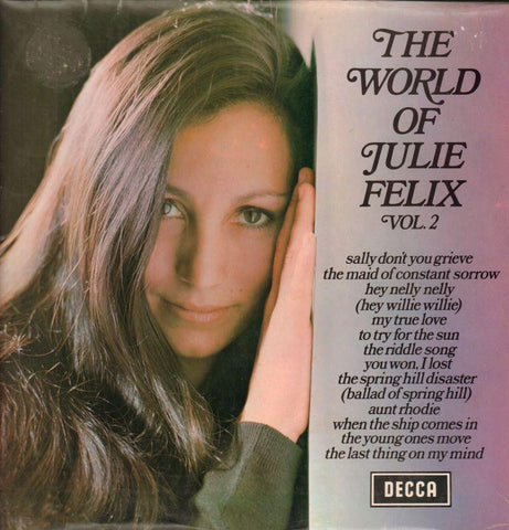 Julie Felix-The World Of Vol.2-Decca-Vinyl LP-VG/VG