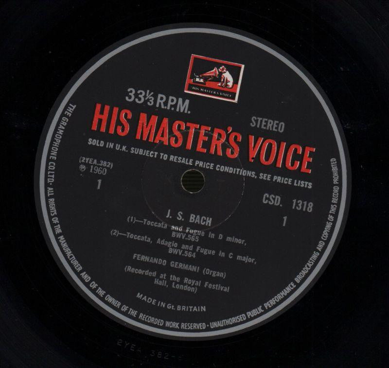 Plays Bach At Royal Festival Hall-HMV-Vinyl LP-Ex/VG+