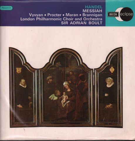 Handel-Messiah record 3-Decca-Vinyl LP