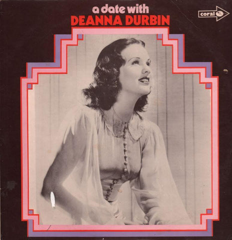 Deanna Durbin-A Date With-Coral-Vinyl LP