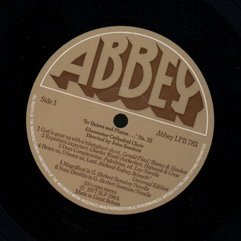 Gloucester Cathedral Choir-Abbey-Vinyl LP-Ex/NM
