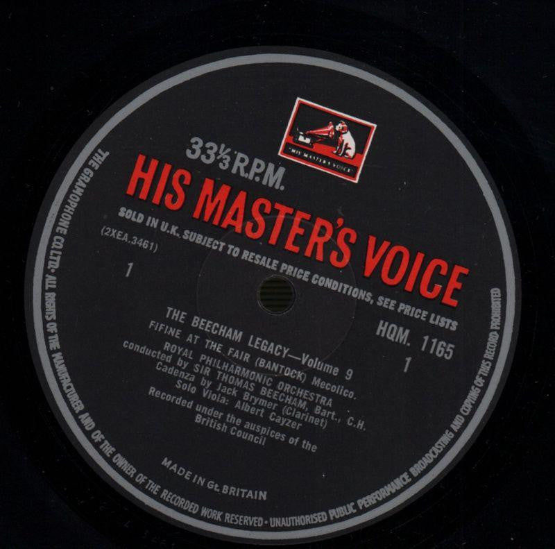 The Beecham Legacy Vol.9-HMV-Vinyl LP-VG/VG+