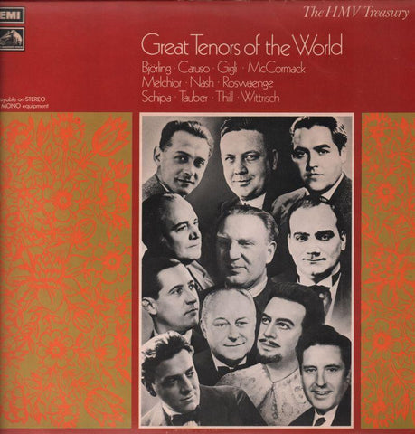 Various Opera-Great Tenors Of The World-HMV-Vinyl LP