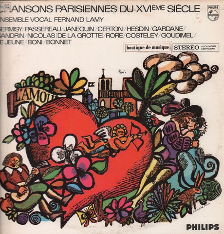 Ensemble Vocal Fernand Lamy-Chansons Parisiennes Du Xvieme Siecle-Philips-Vinyl LP-VG/VG+