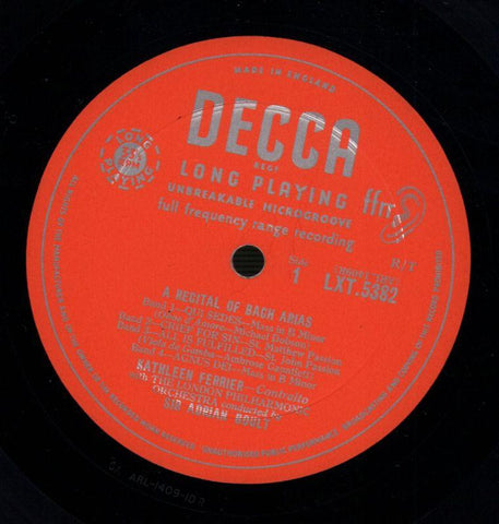A Recital-Decca-Vinyl LP-VG/VG+