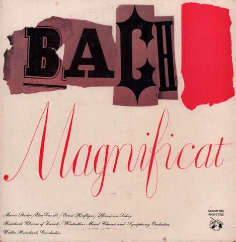 Bach-Magnificat-Concert Hall-10" Vinyl