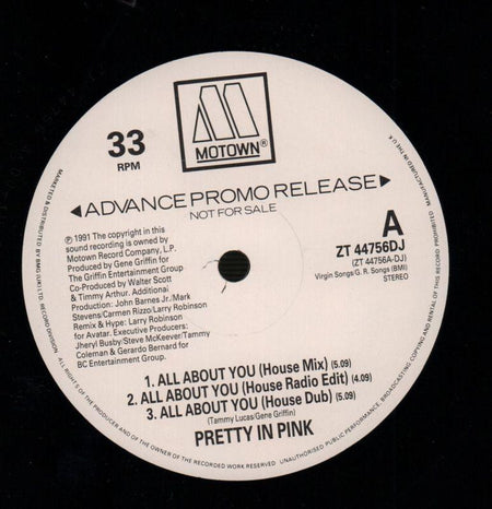 Pretty In Pink-All About You-Motown-12" Vinyl-Ex-/VG
