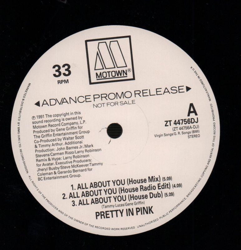 Pretty In Pink-All About You-Motown-12" Vinyl-Ex-/VG
