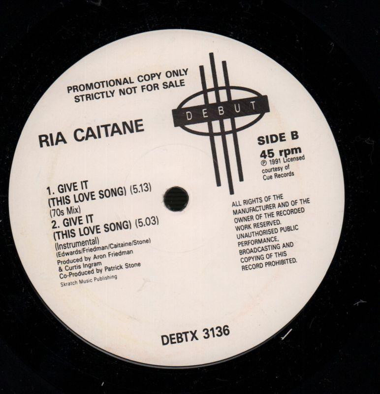 Give It-Debut-12" Vinyl-Ex-/VG