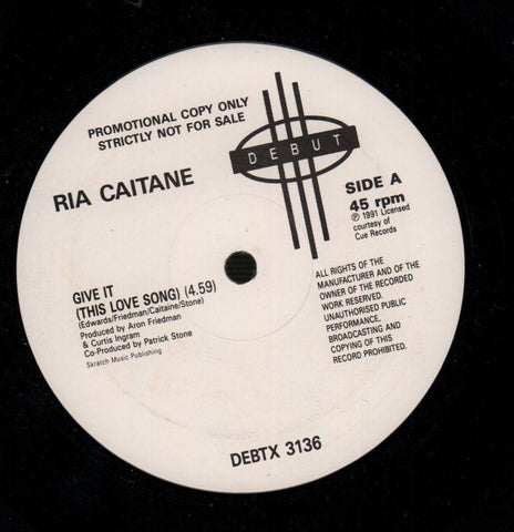 Ria Caitane-Give It-Debut-12" Vinyl-Ex-/VG