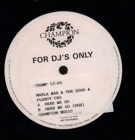 Marla Mar & The Good & Plenty Cru-Here We Go-Champion-12" Vinyl-Ex/VG