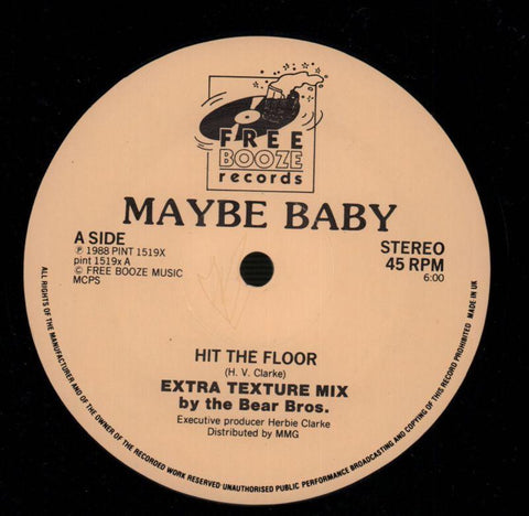 Hit The Floor-Free Booze-12" Vinyl-Ex/Ex