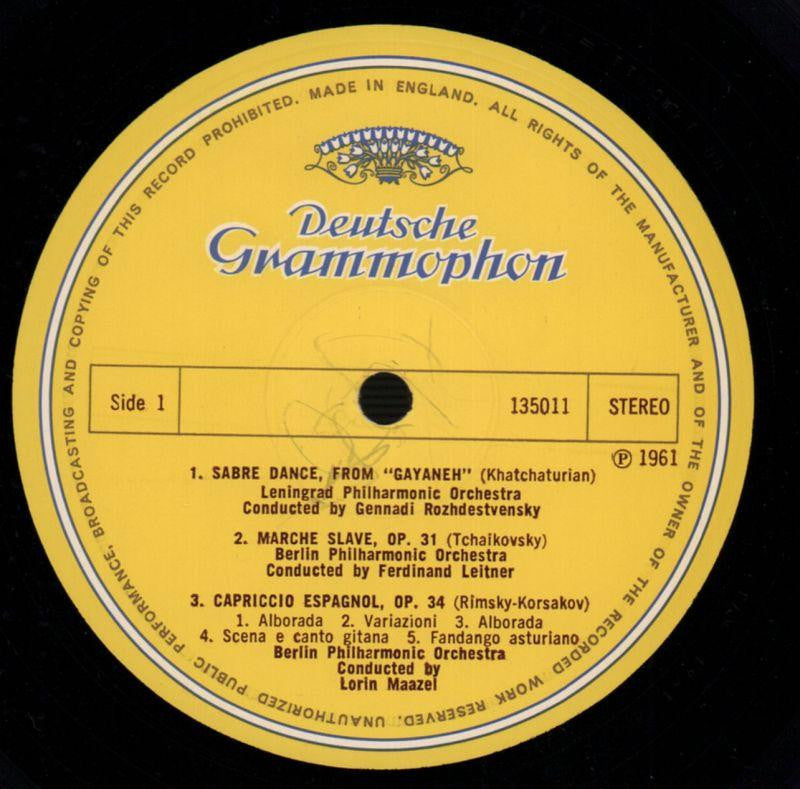 Concert Of Russian Favourites-Deutsche Grammophon-Vinyl LP-VG+/VG+