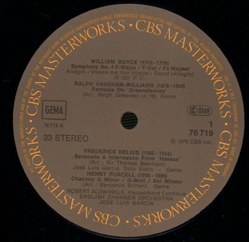 Purcell/Boyce/Handel-CBS-Vinyl LP Gatefold-VG/Ex