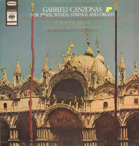 Gabrieli/Canzonas-For Brass Winds Strings And Organ-CBS-Vinyl LP-VG+/VG+