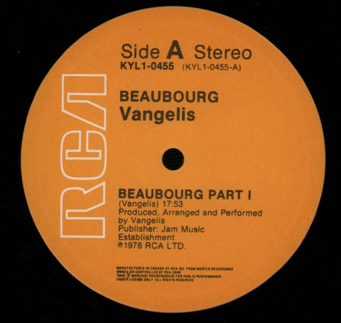 Beaubourg-RCA-12" Vinyl-VG/VG