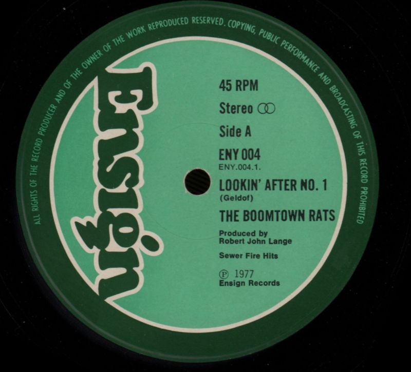 Looking After No.1-Ensign-12" Vinyl-G/VG