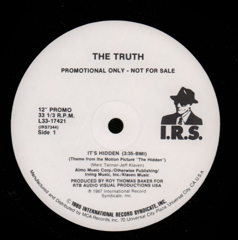 It's Hidden-IRS-12" Vinyl-VG/Ex