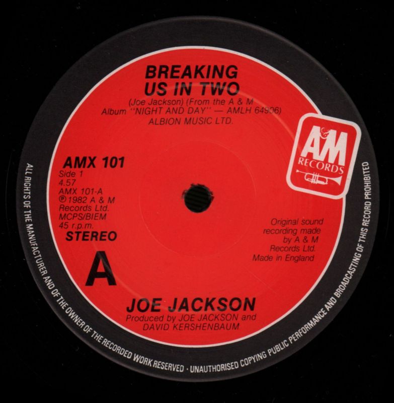 Breaking Us In Two-A&M-12" Vinyl-VG/Ex
