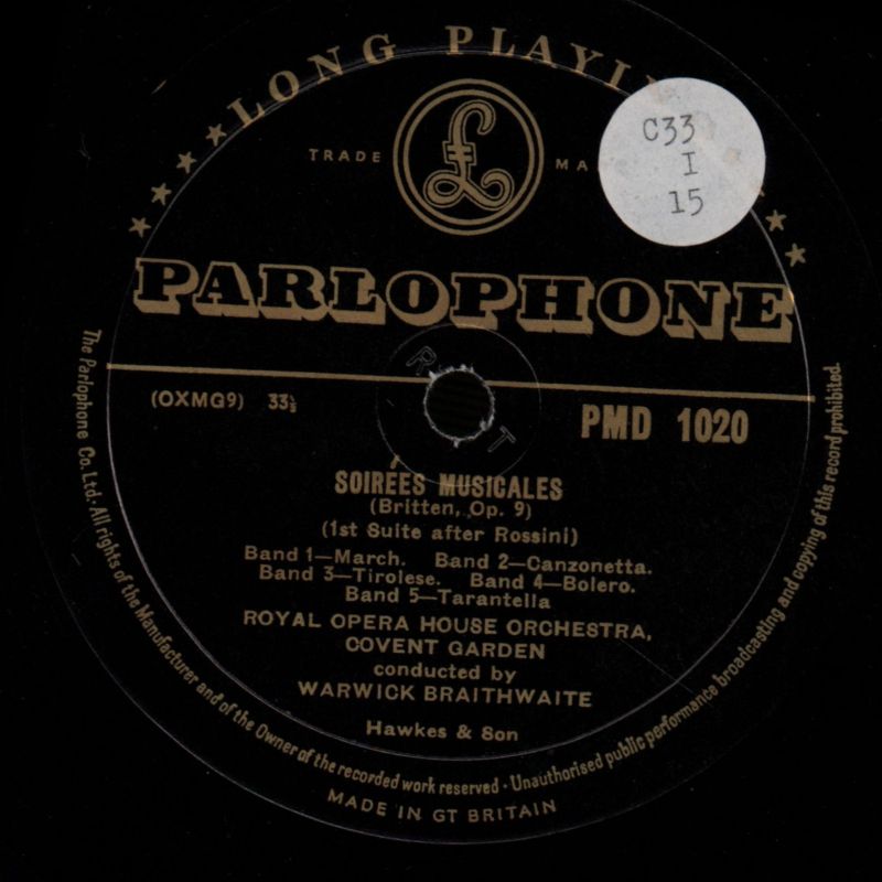 Matinees Musicales-Parlophne-10" Vinyl-VG/VG+