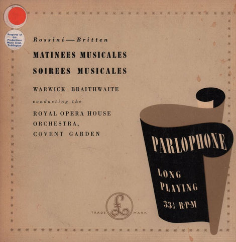 Matinees Musicales-Parlophne-10" Vinyl