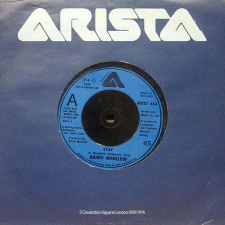 Barry Manilow-Stay-Arista-7" Vinyl
