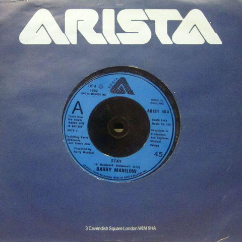 Barry Manilow-Stay-Arista-7" Vinyl