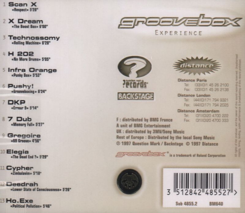Groovebox Experience-Distance-CD Album-New & Sealed