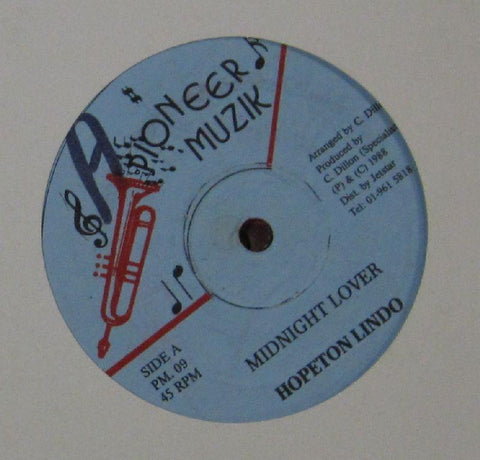 Hopeton Lindo-Midnight Lover-Pioneer Muzik-12" Vinyl