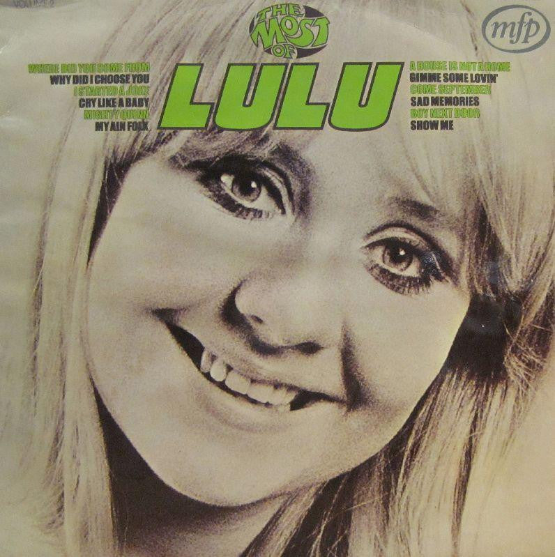 Lulu-The Most Of Lulu-Music For Pleasure-Vinyl LP