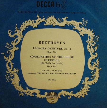 Beethoven-Leonora Overture-Decca-10" Vinyl