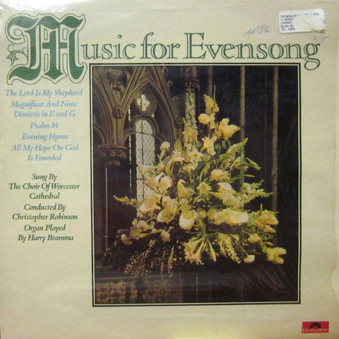 The Choir of Worcester Catherdal-Music For Evensong-Polydor-Vinyl LP