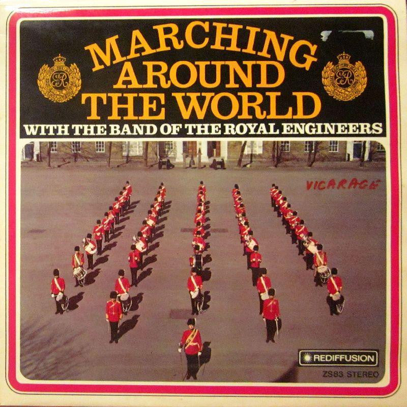 The Band of The Royal Engineers-Marching Around The World-Rediffusion-Vinyl LP