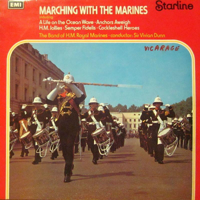 The Band of H.M Marines-Marching With-Starline-Vinyl LP