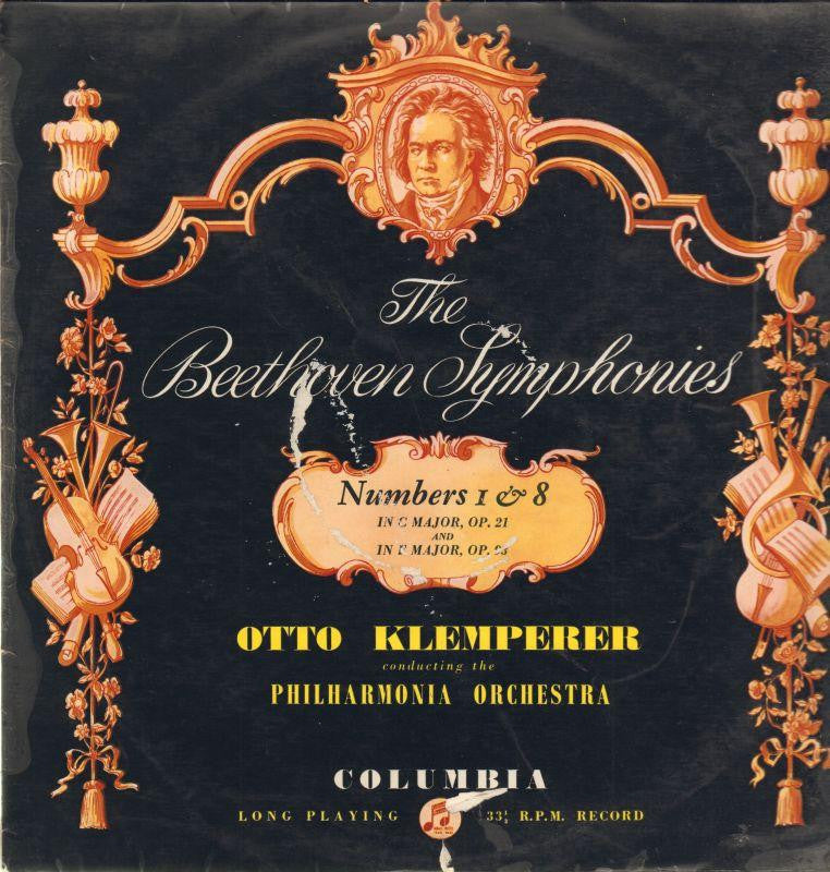 Beethoven-Symphonies 1 & 8-Columbia-Vinyl LP