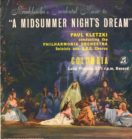 Mendelssohn-A Midsummer Night's Dream-Columbia-Vinyl LP