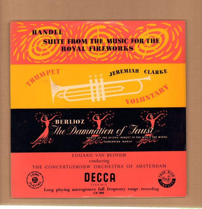 Handel-Music For The Royal Fireworks-Decca-10" Vinyl